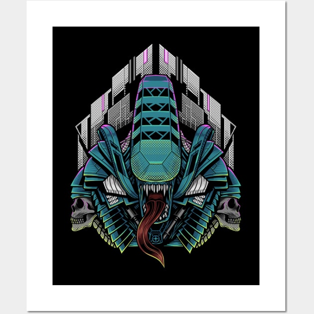 Mecha Aliens | Outsiders Invasion: Mechanical Wall Art by hazamaxx7